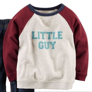 Carter’s Little Guy Pullover Sweatshirt 2T NWT
